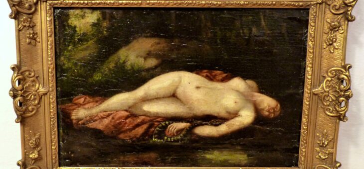 Painting by Luca Cambiaso – Le Suicide de Cleopátre.